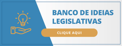 Banner com link para banco de Ideias Legislativas